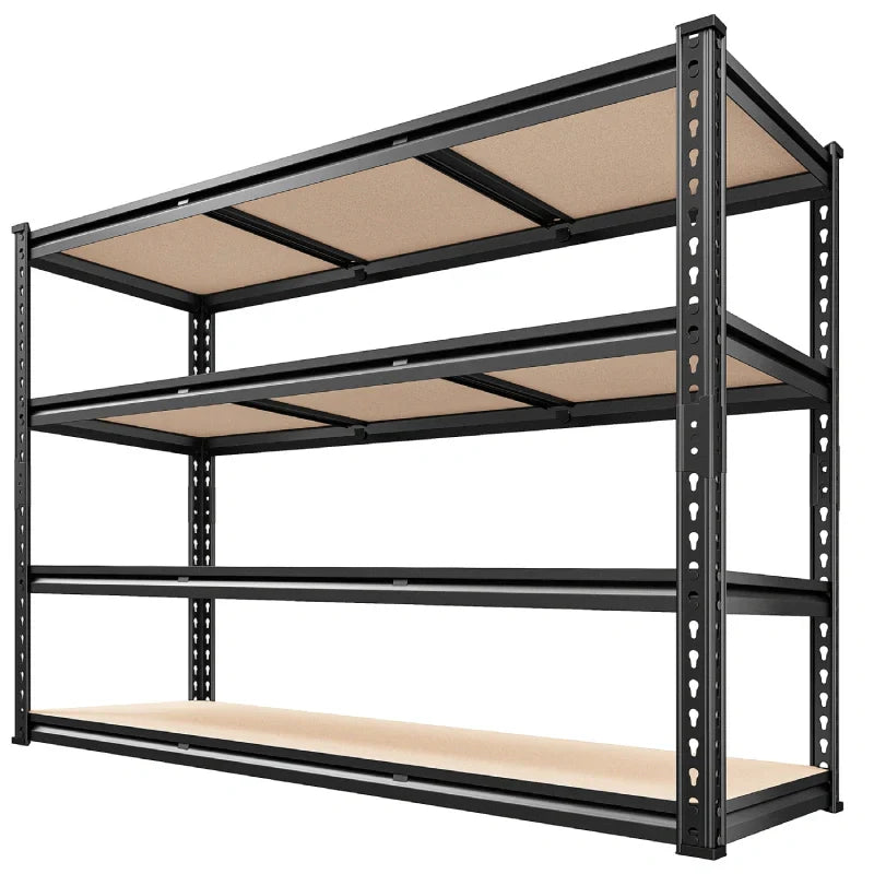 【🔥Factory Direct Clearout Sale🔥】48" W Garage Shelving Unit, 4-Tier Adjustable, Heavy Duty Steel Shelving Racks Load 2550 lbs, Storage Rack for Kitchen Pantry Basement