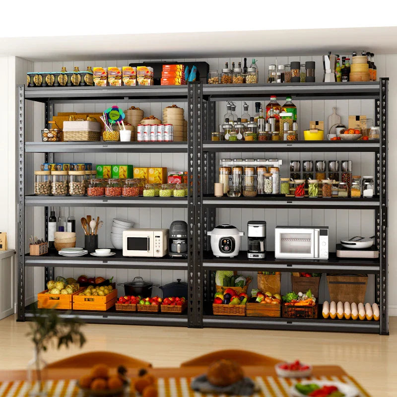 【🔥Factory Direct Clearout Sale🔥】 3000 LBS 5 Tiers Heavy Duty Storage Shelves Adjustable Metal Shelving for Garage, Pantry, Kitchen and Basement
