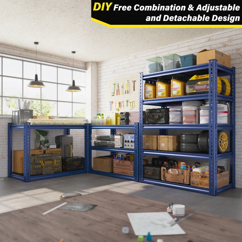 【🔥Factory Direct Clearout Sale🔥】31.7" W Storage Shelves 2000 lbs Adjustable 5-Tier Metal Shelving Units and Storage Rack Shelf