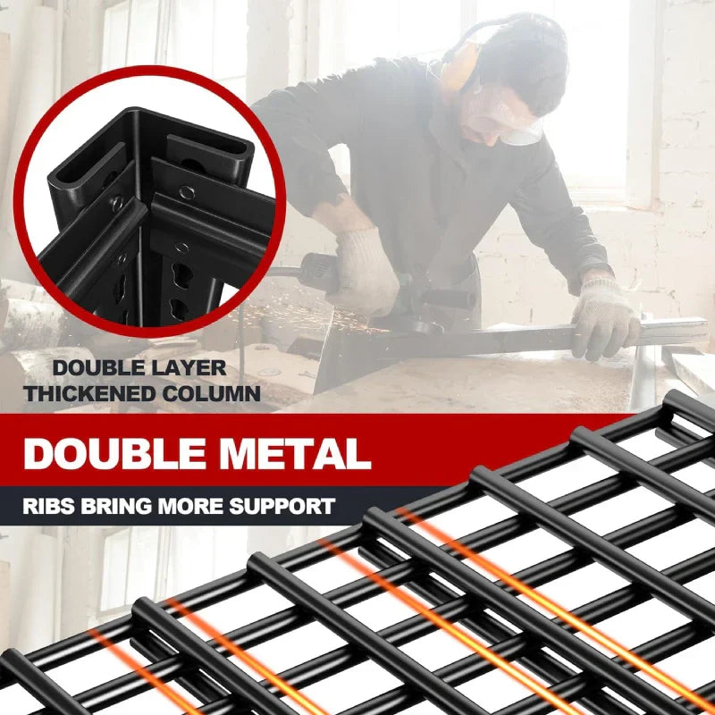 【🔥Factory Direct Clearout Sale🔥】5 Tier 48"W x 72.2"H Storage Shelves for Basement 2500LBS Metal Shelving Unit for Garage, Warehouse, Industrial, basement