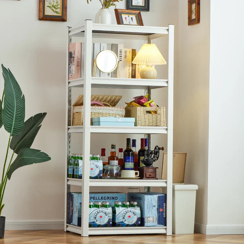 【🔥Factory Direct Clearout Sale🔥】5 Tier Laminated Metal Shelving Unit Adjustable Storage Utility Rack Heavy Duty Shelves for Kitchen Garage Pantry