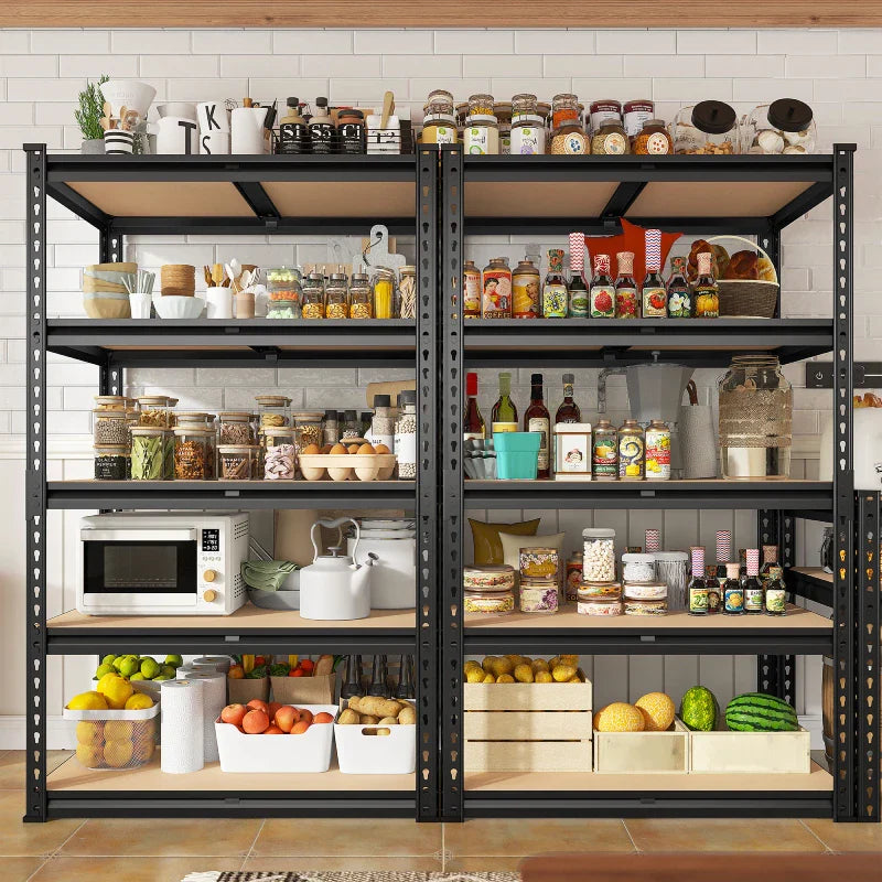 【🔥Factory Direct Clearout Sale🔥】5-Tier Storage Shelving Units, Adjustable Shelves for Garage Pantry Kitchen, 2000 lbs Capacity