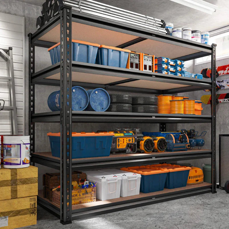 【🔥Factory Direct Clearout Sale🔥】40"W x 20"D Freestanding Garage Shelving, 2,500lbs Heavy Duty Steel Shelves, Adjustable Commercial Shelving Racks for Basement Pantry Kitchen