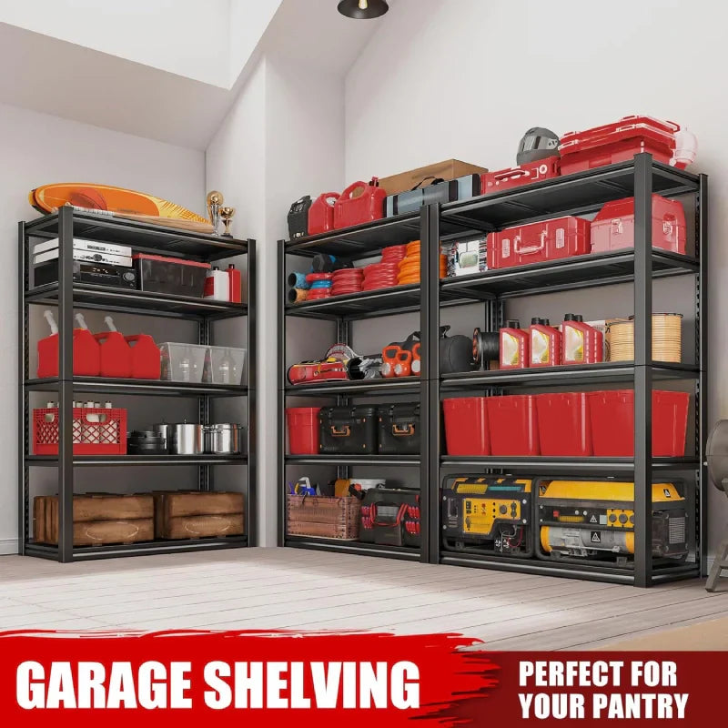 【🔥Factory Direct Clearout Sale🔥】2 Packs 31.5"W Heavy Duty Storage Shelves, 5-Tier 2000 Lbs Adjustable Metal Shelving Units for Garage, Basement, Warehouse, Pantry