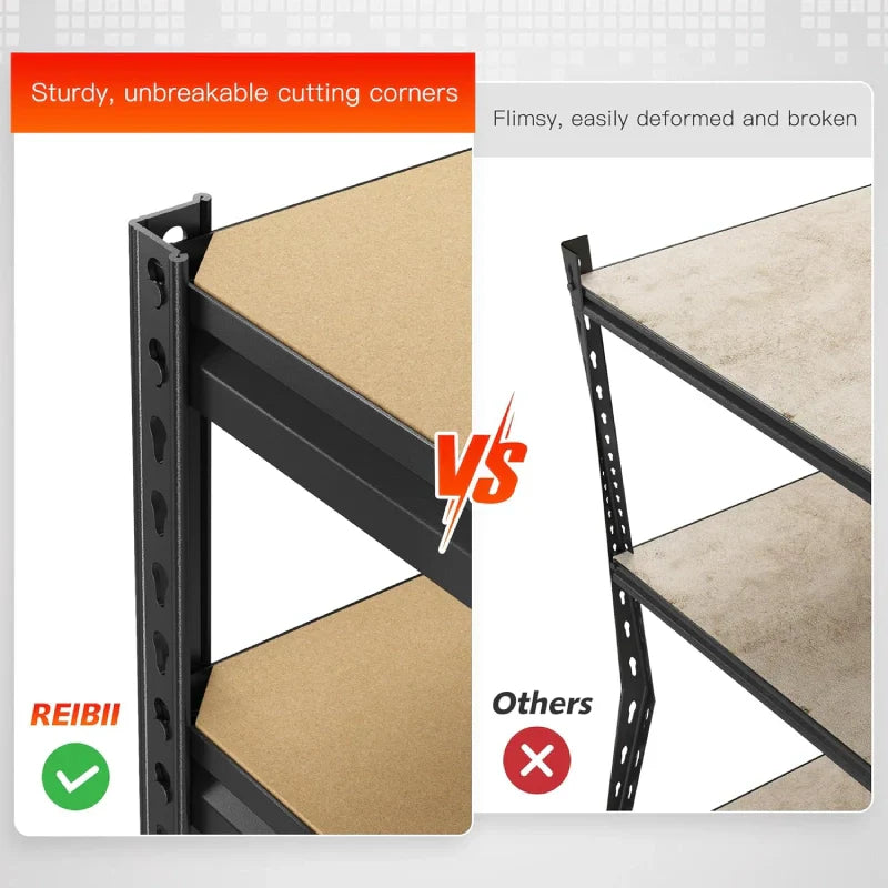 【🔥Factory Direct Clearout Sale🔥】4-Tier Metal Shelving, Storage Shelves Load 1800LBS for Garage