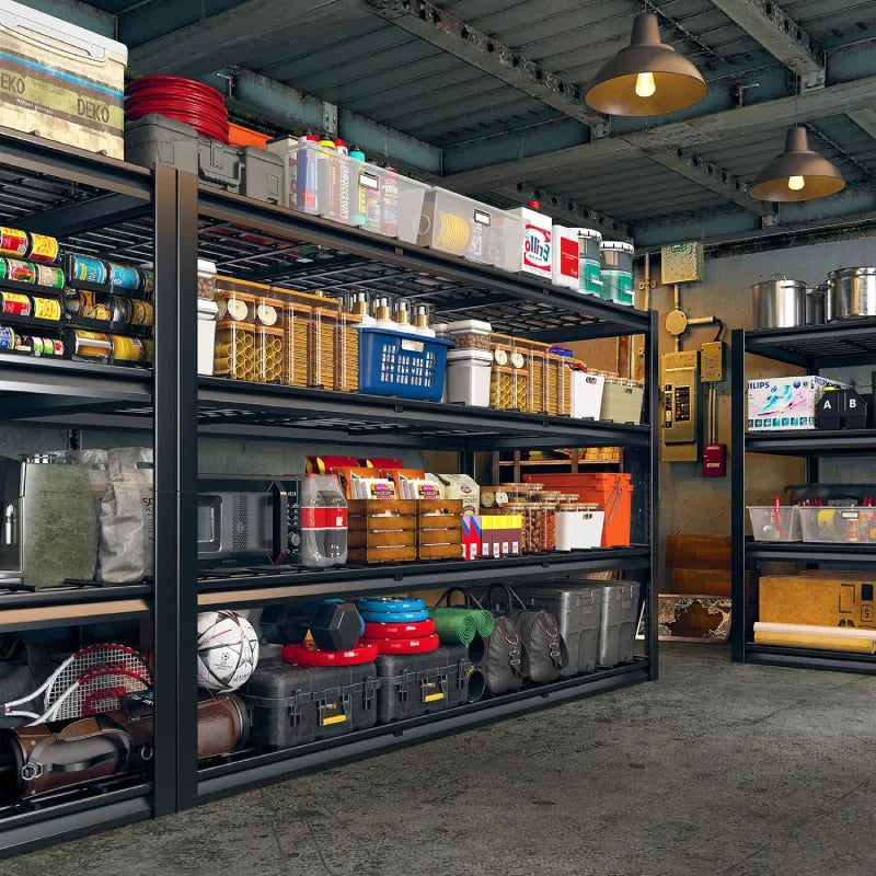 【🔥Factory Direct Clearout Sale🔥】60"W 4-Tier Shelves for Storage 2550LBS Adjustable Garage Shelving Storage Racks for Pantry Garage Basement