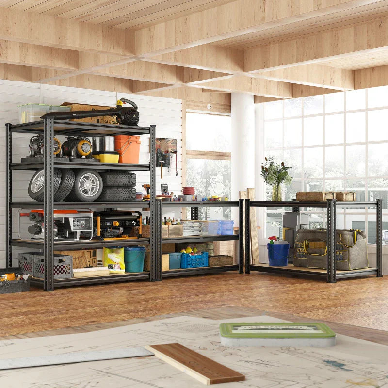 【🔥Factory Direct Clearout Sale🔥】35.5"W Garage Shelves 2250lbs, Metal Shelving Unit for Pantry Kitchen Warehouse