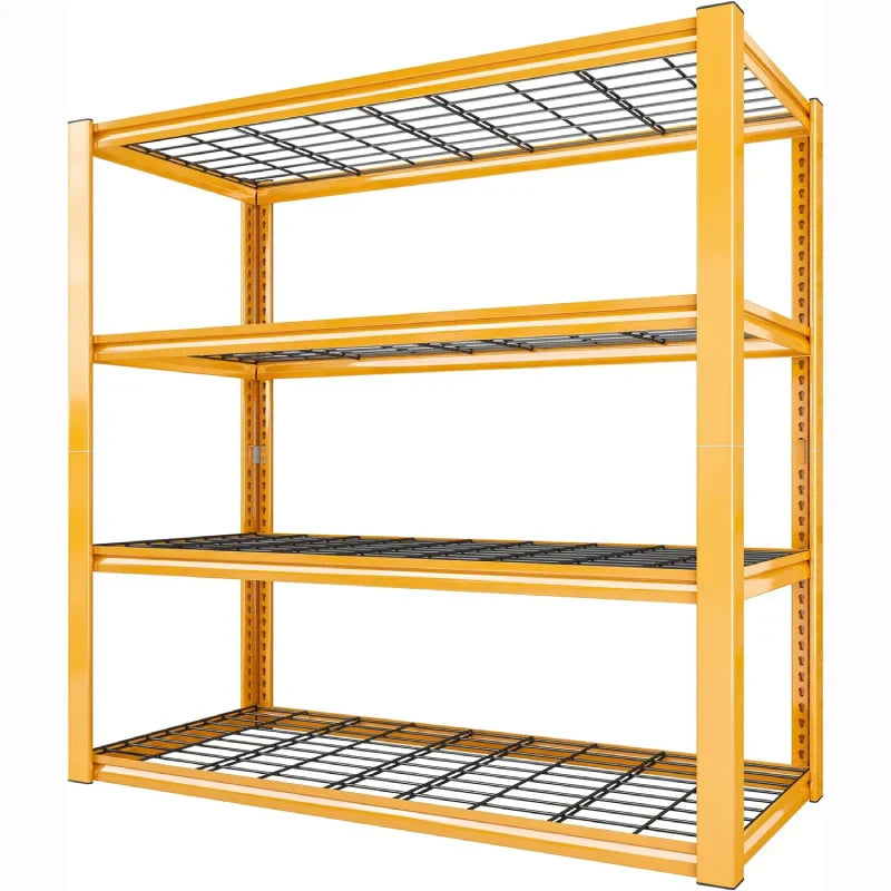 【🔥Factory Direct Clearout Sale🔥】59.9H 4 Tiers Industrial Shelves Adjustable Shelving for Garage Warehouse Basement Loads 2200LBS