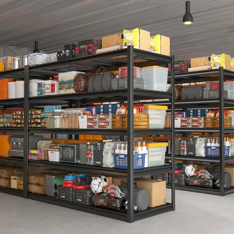 【🔥Factory Direct Clearout Sale🔥】48.4“W Garage Shelving 3000LBS Heavy Duty Metal Storage Shelves, Industrial Storage Shelving for Basement Warehouse