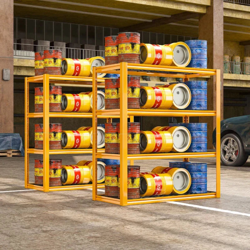 【🔥Factory Direct Clearout Sale🔥】4 Tier Shelves 60"H Garage Storage Shelves 2200 LBS Free Assembly Tools Included for Garage Organization