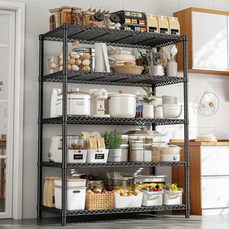 【🔥Factory Direct Clearout Sale🔥】35.4"W Wire Shelving Units, 5 Tier Adjustable Storage Rack, Metal Commercial Shelves for Pantry Kitchen Dorm