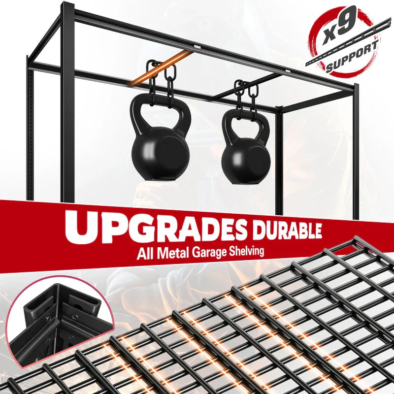 【🔥Factory Direct Clearout Sale🔥】60in x 84in Garage Storage Shelves 6-Tier Industrial Steel Shelving Adjustable Heavy Duty Garage Shelving Tool-Free Shelf For Basement Commercial Warehouse