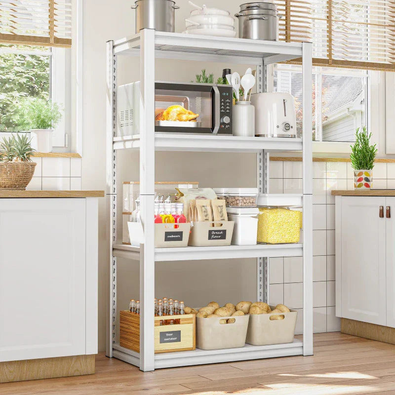 【🔥Factory Direct Clearout Sale🔥】27.6"W kitchen Rack Shelf 1600 lbs for Pantry Storage Metal Shelving Unit