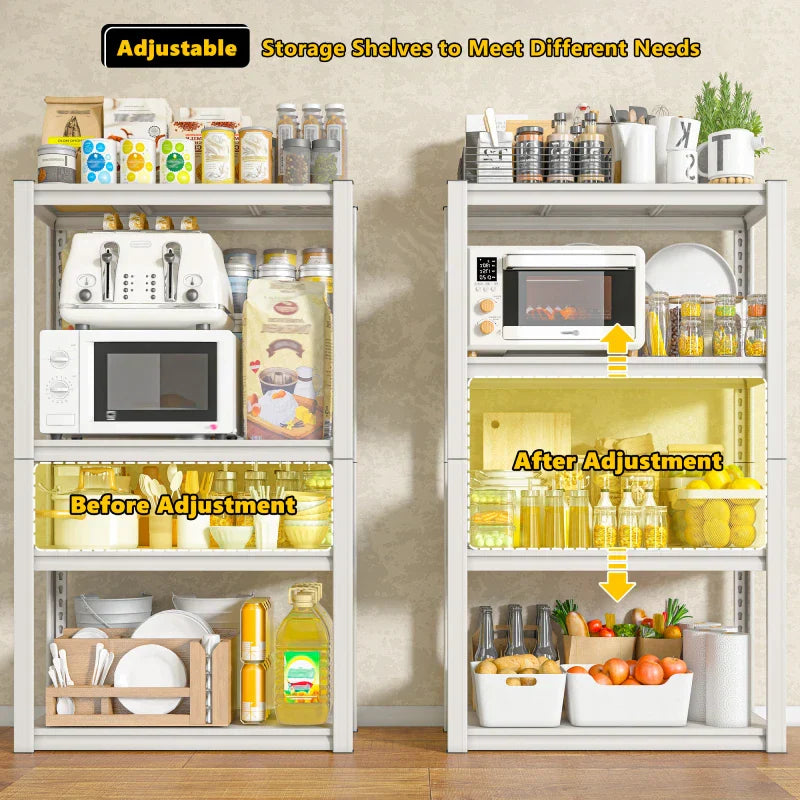 【🔥Factory Direct Clearout Sale🔥】27.6"W kitchen Rack Shelf 1600 lbs for Pantry Storage Metal Shelving Unit