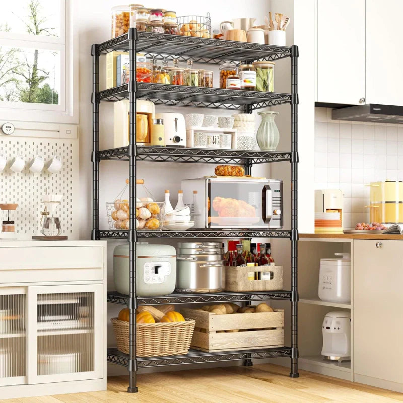 【🔥Factory Direct Clearout Sale🔥】Tall Wire Shelving Units,Adjustable Outdoor Metal Shelves, Storage Shelves for Kitchen Pantry Dorm