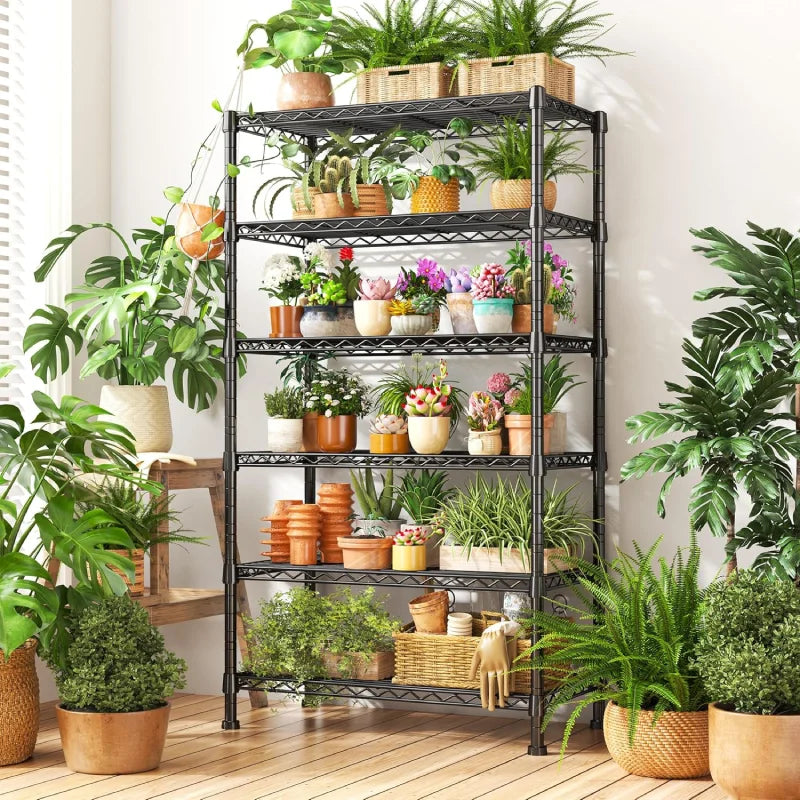 【🔥Factory Direct Clearout Sale🔥】Tall Wire Shelving Units,Adjustable Outdoor Metal Shelves, Storage Shelves for Kitchen Pantry Dorm