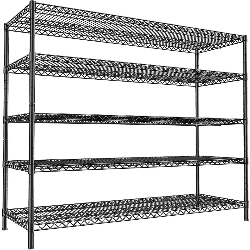 【🔥Factory Direct Clearout Sale🔥】55.5"W Wire Shelving, 3200 lbs Heavy Duty Storage Racks, Metal Shelves for Garage Kitchen Basement