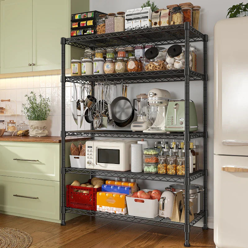 【🔥Factory Direct Clearout Sale🔥】Tall Wire Shelving Units,Adjustable Outdoor Metal Shelves, Storage Shelves for Kitchen Pantry Dorm