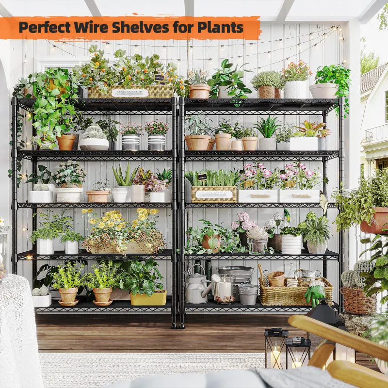 【🔥Factory Direct Clearout Sale🔥】Tall Wire Shelving Units,Adjustable Outdoor Metal Shelves, Storage Shelves for Kitchen Pantry Dorm