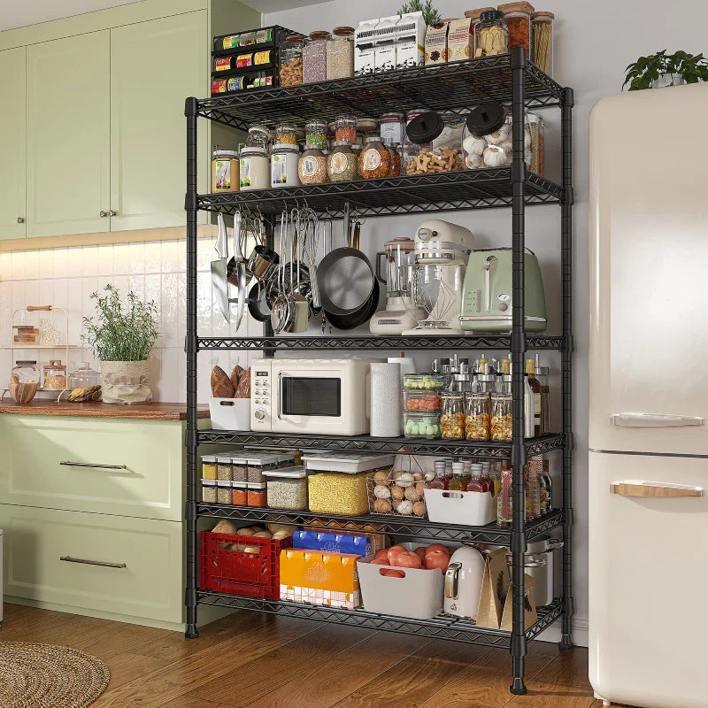 【🔥Factory Direct Clearout Sale🔥】Tall Wire Shelving Units,Adjustable Outdoor Metal Shelves, Storage Shelves for Kitchen Pantry Dorm