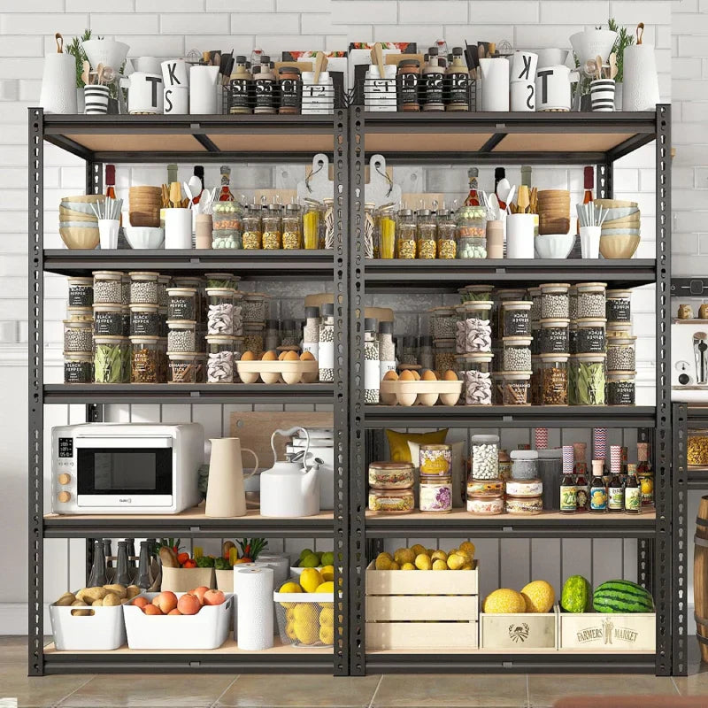 【🔥Factory Direct Clearout Sale🔥】5-Tier Boltless Shelving Units, 2020 lbs Adjustable Steel Garage Shelving Racks for Basement Kitchen Closet