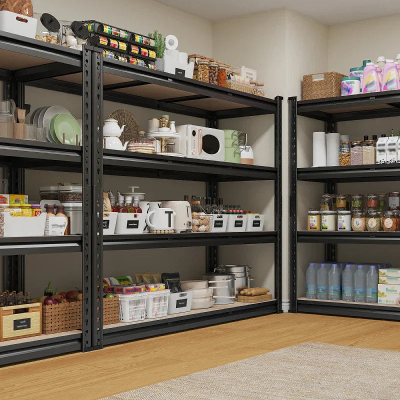 【🔥Factory Direct Clearout Sale🔥】48" W Garage Shelving Unit, 4-Tier Adjustable, Heavy Duty Steel Shelving Racks Load 2550 lbs, Storage Rack for Kitchen Pantry Basement