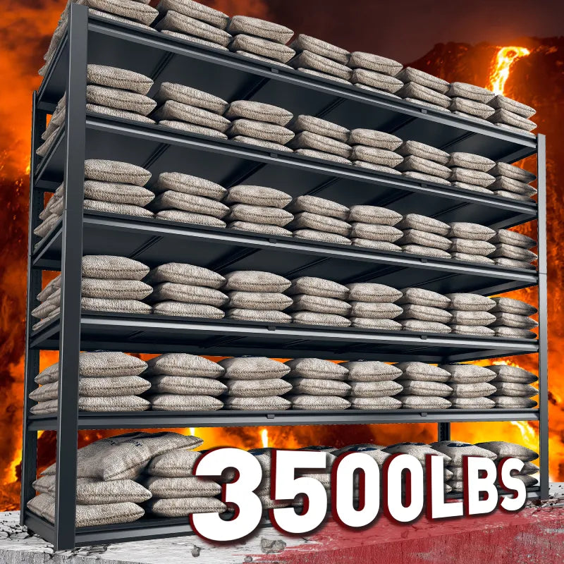 【🔥Factory Direct Clearout Sale🔥】84"H 3500LBS Heavy Duty Garage Shelving 6-tier Adjustable Storage Shelves for Garage,Warehouse, Basement