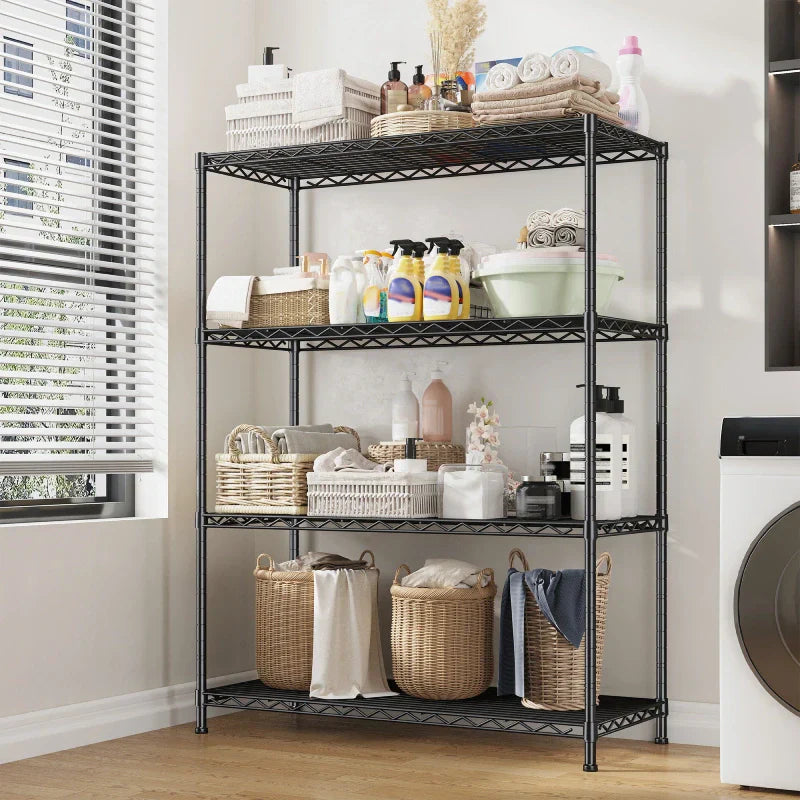 【🔥Factory Direct Clearout Sale🔥】3-Shlef Metal Shelves, Adjustable Steel Wire Shelving Units, Storage Rack for Kitchen Pantry Closet Dorm
