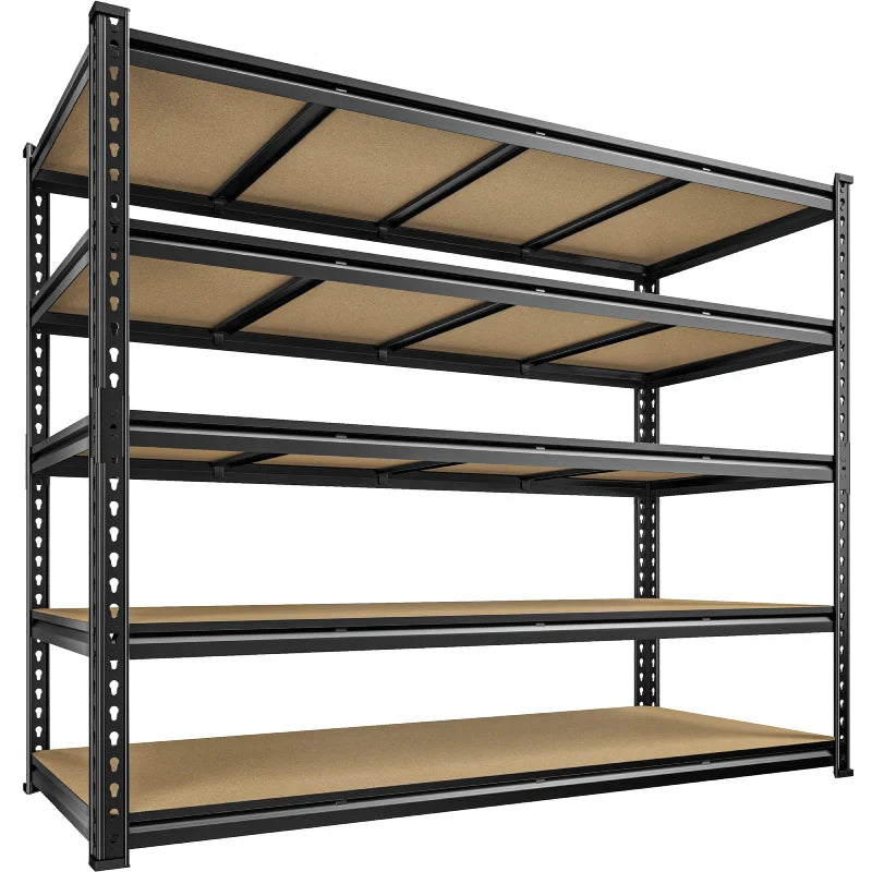 【🔥Factory Direct Clearout Sale🔥】59.8”W Boltless Shelving Units, 6-Tier Heavy Duty Steel Garage Shelf Load 3000lbs, Commercial Shelving Rack for Pantry Kitchen Basement