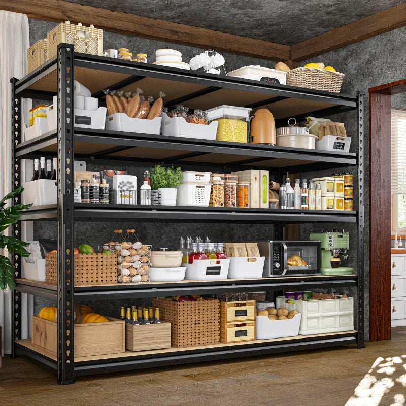 【🔥Factory Direct Clearout Sale🔥】59.8”W Boltless Shelving Units, 6-Tier Heavy Duty Steel Garage Shelf Load 3000lbs, Commercial Shelving Rack for Pantry Kitchen Basement