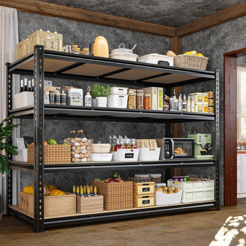 【🔥Factory Direct Clearout Sale🔥】59.8”W Boltless Shelving Units, 6-Tier Heavy Duty Steel Garage Shelf Load 3000lbs, Commercial Shelving Rack for Pantry Kitchen Basement