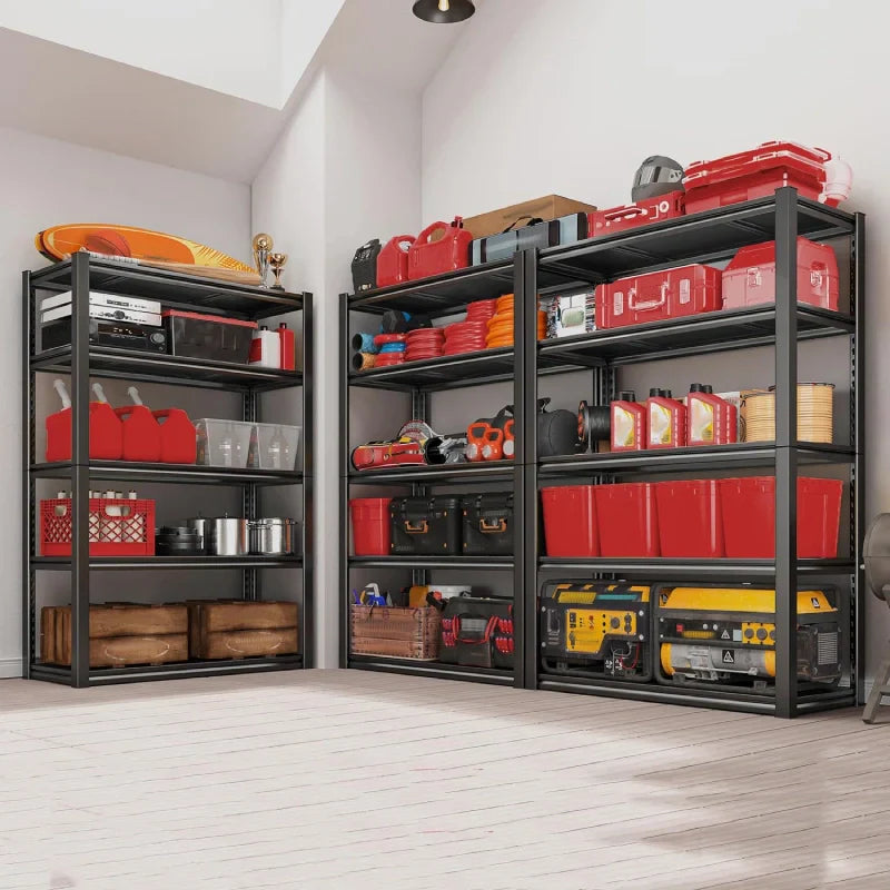 【🔥Factory Direct Clearout Sale🔥】2 Packs 31.5"W Heavy Duty Storage Shelves, 5-Tier 2000 Lbs Adjustable Metal Shelving Units for Garage, Basement, Warehouse, Pantry