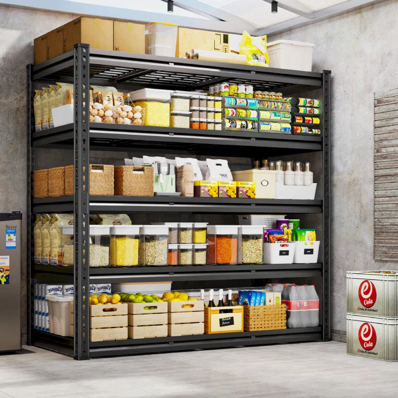 【🔥Factory Direct Clearout Sale🔥】Garage Shelving 48"W x 72"H 5-Tier Storage Shelves 3000 LBS Heavy Duty Shelving Adjustable for Garage, Basement, Warehouse