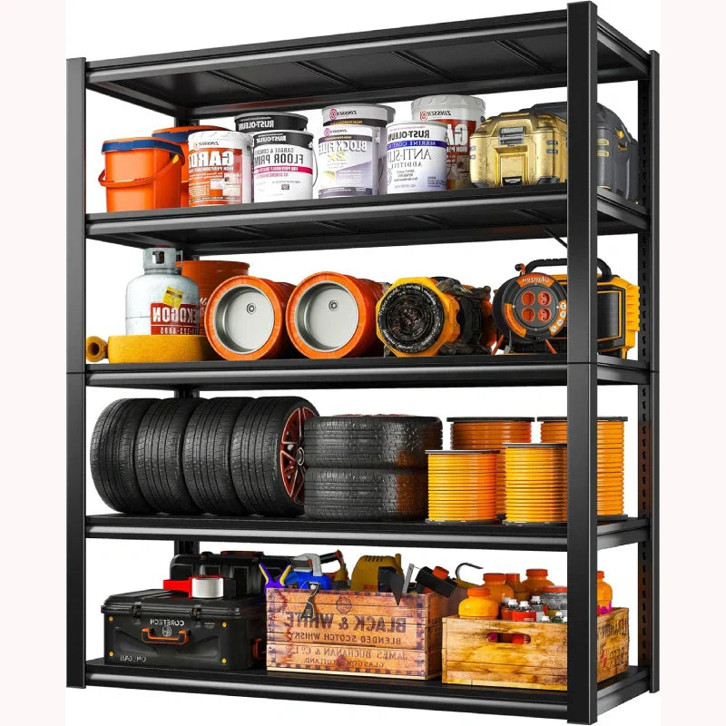 【🔥Factory Direct Clearout Sale🔥】72"H Heavy Duty Garage Shelving 2500LBS Adjustable Basement Shelving for Warehouse Commercial Garage