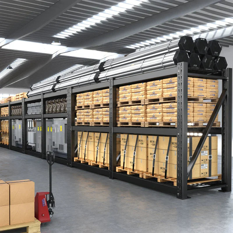 【🔥Factory Direct Clearout Sale🔥】3-Tier 93" W Industrial Shelving Rack, 7010LBS Capacity Garage Storage Rack with 2337LB/Shelf , Metal Shelving Unit for Warehouse, Basement, Commercial