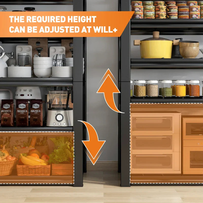 【🔥Factory Direct Clearout Sale🔥】2 Packs 72" H 2500LBS Storage Shelves  5-tier  Adjustable Shelving Units for  Basement  kitchen Garage Pantry