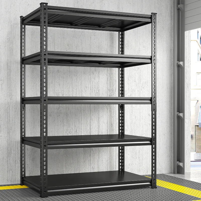 【🔥Factory Direct Clearout Sale🔥】Shelves 2000 Lbs, Garage Shelving 5 Tier Adjustable Black Metal Shelf