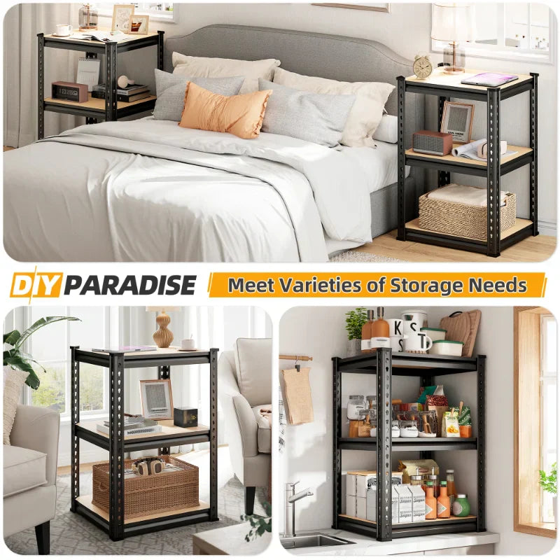 【🔥Factory Direct Clearout Sale🔥】16"W Corner Shelves, 6-Tier Adjustable Storage Shelving Units, 2250lbs Corner Shelf for Living Room Pantry Dorm