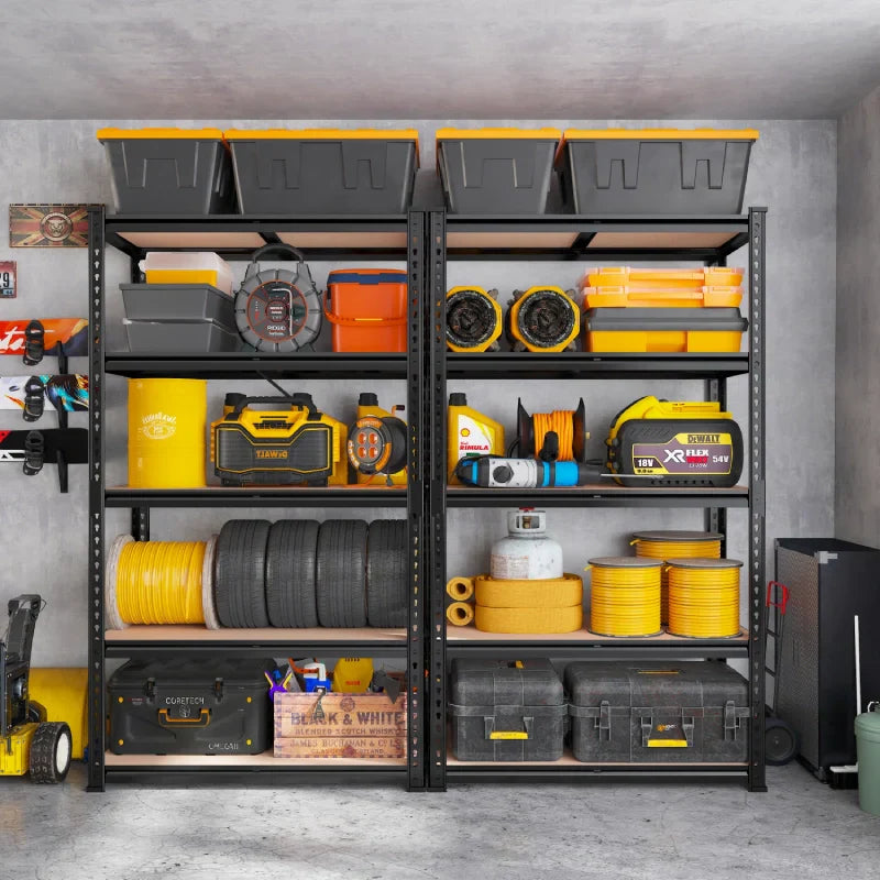 【🔥Factory Direct Clearout Sale🔥】5-Tier Boltless Shelving Units, 2020 lbs Adjustable Steel Garage Shelving Racks for Basement Kitchen Closet