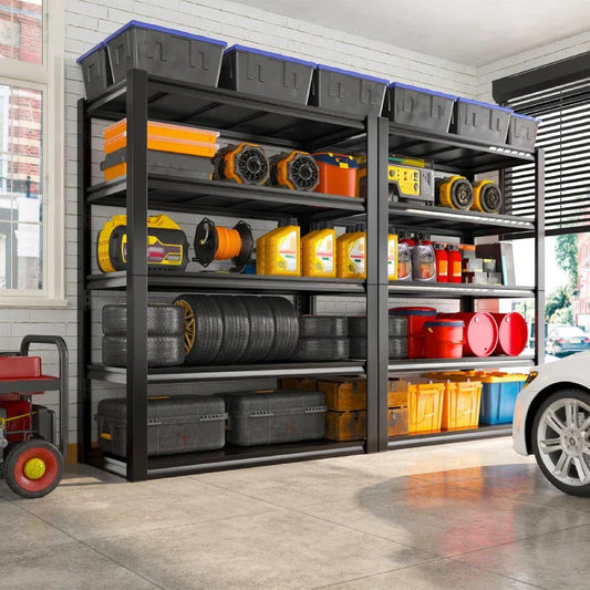 【🔥Factory Direct Clearout Sale🔥】72"H Heavy Duty Garage Shelving 2500LBS Adjustable Basement Shelving for Warehouse Commercial Garage