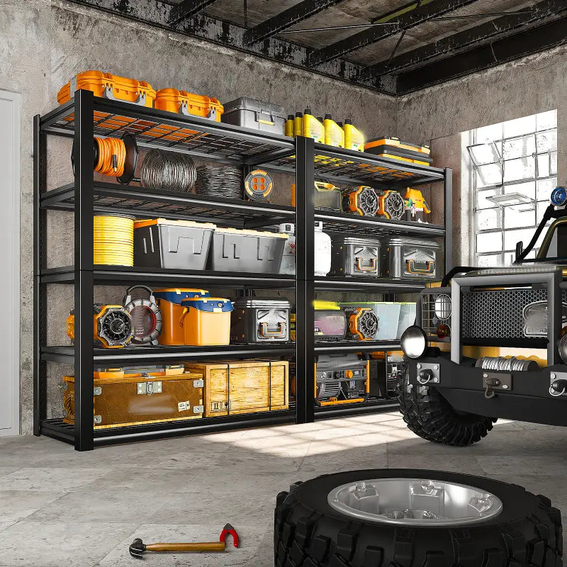 【🔥Factory Direct Clearout Sale🔥】72"H 5-Tier Storage Shelves for Basement 2550LBS Adjustable Shelving for Garage Warehouse Pantry
