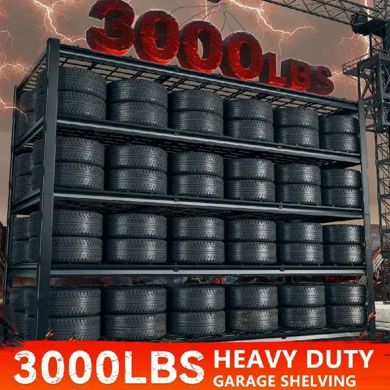 【🔥Factory Direct Clearout Sale🔥】2-Pack 60" W Industrial Steel Shelving Heavy Duty Adjustable Garage Shelves for Warehouse, Garage, Basement