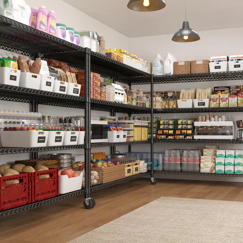 【🔥Factory Direct Clearout Sale🔥】60” W Wire Shelving Units, 2399lbs Adjustable Steel Shelving Racks, Storage Shelves for Pantry Kitchen Commercial