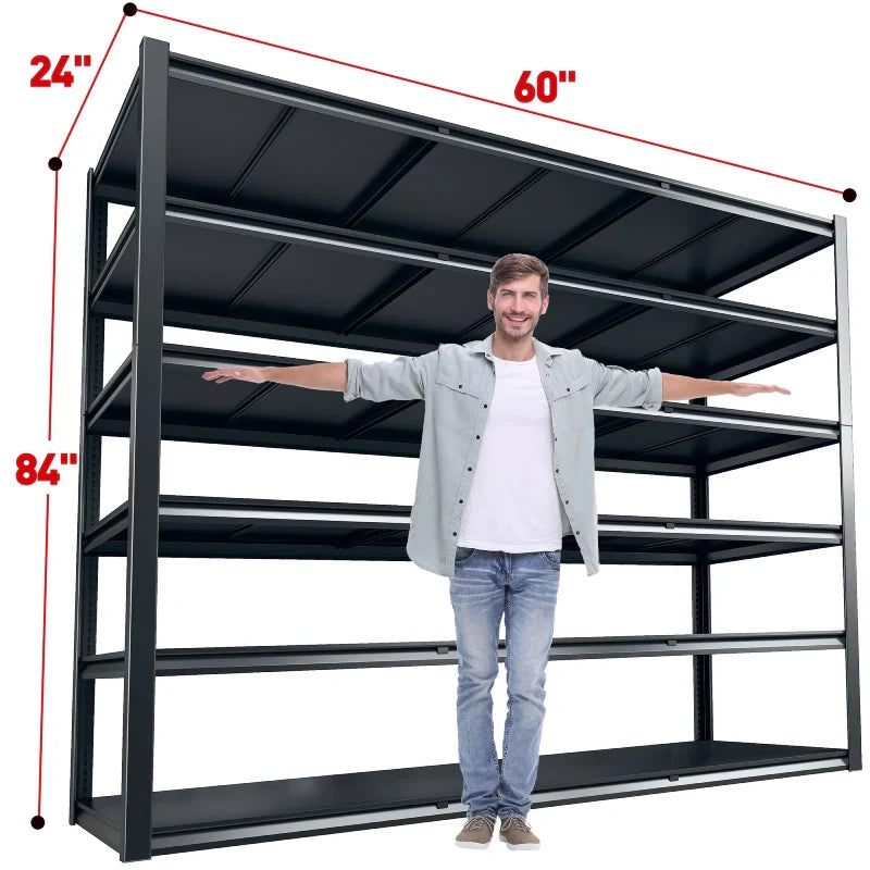 【🔥Factory Direct Clearout Sale🔥】84"H 3500LBS Heavy Duty Garage Shelving 6-tier Adjustable Storage Shelves for Garage,Warehouse, Basement