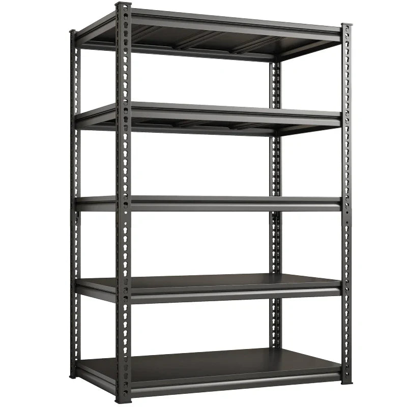 【🔥Factory Direct Clearout Sale🔥】Shelves 2000 Lbs, Garage Shelving 5 Tier Adjustable Black Metal Shelf