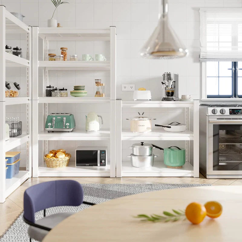 【🔥Factory Direct Clearout Sale🔥】 72"H Metal Storage Rack 2000LBS Adjustable Shelving for Kitchen, Living room