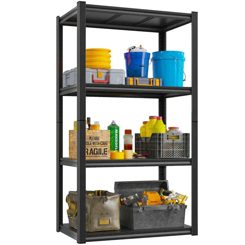【🔥Factory Direct Clearout Sale🔥】27.6"W  kitchen Rack Shelf 1600 lbs for Pantry Storage Metal Shelving Unit