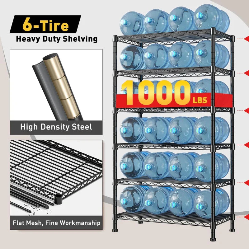 【🔥Factory Direct Clearout Sale🔥】Tall Wire Shelving Units，Adjustable Outdoor Metal Shelves, Storage Shelves for Kitchen Pantry Dorm