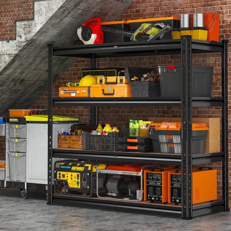 【🔥Factory Direct Clearout Sale🔥】40"W Storage Shelves, 2000 lbs Heavy Duty Garage Shelving, Adjustable Metal Shelves For Basemnet Warehouse Commercial