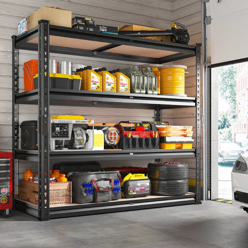 【🔥Factory Direct Clearout Sale🔥】40"W Storage Shelves, 2000 lbs Heavy Duty Garage Shelving, Adjustable Metal Shelves For Basemnet Warehouse Commercial